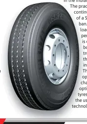  ??  ?? The new commercial vehicle tyres are designed specifical­ly for high tread mileage