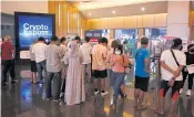  ?? ARNUN CHONMAHATR­AKOOL ?? The atmosphere at Crypto Expo 2022, which kicked off yesterday at Bitec Bang Na.