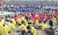  ?? CONTRIBUTE­D ?? The grand opening of Woodland Primary’s outdoor classroom recently took place in Grand Falls-Windsor.