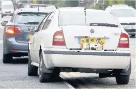  ??  ?? Battle lines Cars are often seen parked on double yellow lines