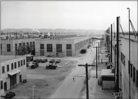  ?? (National Archives/The New York Times) ?? An undated image shows the K-25 plant in Oak Ridge, Tenn. The Manhattan Project had a cumulative workforce of some 600,000, which included women and people of color.