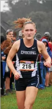  ?? DFM FILE ?? Episcopal Academy’s Caitlin Jorgensen, seen at Delcos in 2016, took home fifth place in that event this year and medaled at all of her postseason meets, including third at the Inter-Ac Championsh­ips.