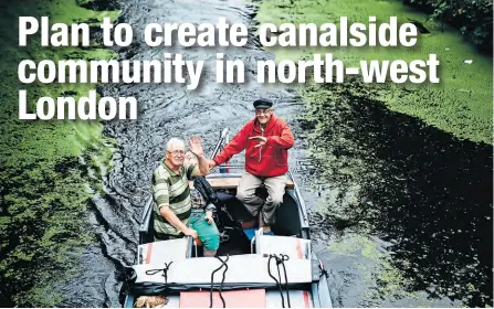  ?? PHOTOS: OPDC ?? Boaters enjoying the Grand Union Canal.