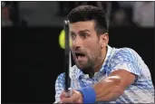  ?? DITA ALANGKARA — THE ASSOCIATED PRESS ?? Novak Djokovic broke the record for the most time spent at No. 1in the profession­al tennis rankings.