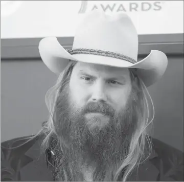  ?? TWITTER.COM ?? Chris Stapleton is also nominated for Entertaine­r of the Year and Male Vocalist of the Year at the CMA Awards, which will air on ABC on November 8.