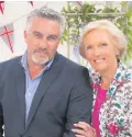  ??  ?? Split: Paul Hollywood and Mary Berry