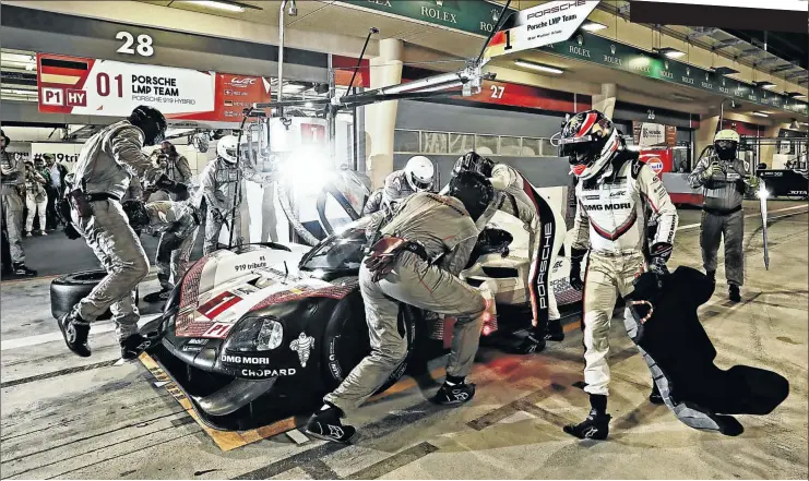  ?? Picture: Porsche ?? The No.1 Porsche 919 Hybrid that was driven by Neel Jani, Andre Lotterer and Nick Tandy.