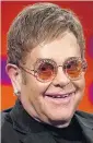  ??  ?? VETERAN Elton John