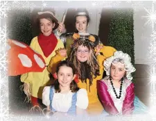  ??  ?? Ciara Hughes, Sarah Cronin, Caoimhe Reddington, Kaylee O’Leary and Clodagh O’Callaghan at rehearsals for this year’s children’s panto The Wizard of Oz in Rathmore.