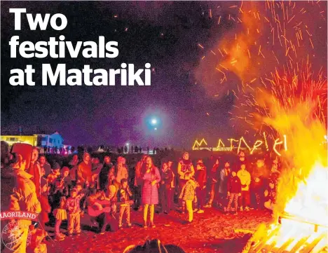  ?? ?? Matariki Ramaroa is a month-long light and art festival.