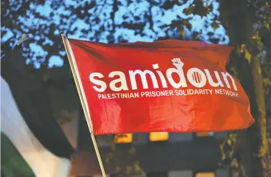  ?? INA FASSBENDER / AFP VIA GETTY IMAGES ?? The Samidoun Prisoners Solidarity Network is one of the main groups behind the dozens of “pro-Palestine” rallies
and demonstrat­ions across Canada since the Oct. 7 Hamas attack on Israel, Terry Glavin says.