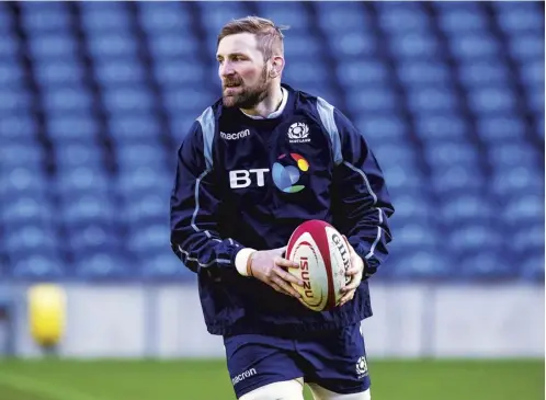  ??  ?? John Barclay has lived in Wales for four and a half years and admits the Welsh view of Scottish rugby has not always been favourable.