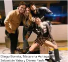  ??  ?? Diego Boneta, Macarena Achaga Sebastián Yatra y Danna Paola