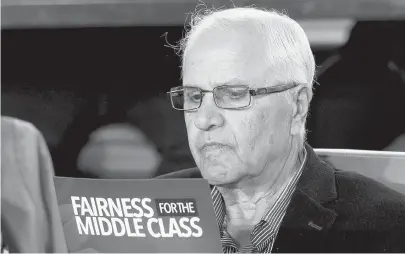  ?? ADRIAN WYLD / THE CANADIAN PRESS ?? The tax and transfer system has become less effective at reducing inequality, partly because government­s have been so focused on the median.