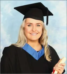  ??  ?? Jill Doyle, Dublin, who recently graduated with a Postgradua­te Diploma in Nursing Studies (Community Mental Health).