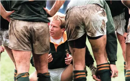  ??  ?? CENTRE of attraction: Naas Botha gave a brilliant kicking master class as the Springboks won the third Test in Port Elizabeth to clinch the 1980 series against the Lions.