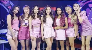  ??  ?? THE band Z-Girls, a K-Pop inspired girl group with members from Taiwan, Thailand, India, Vietnam, Indonesia, Japan and Philippine­s.