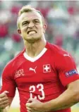  ?? Foto: dpa ?? Xherdan Shaqiri spielt gegen Deutsch‰ land wohl von Beginn an.