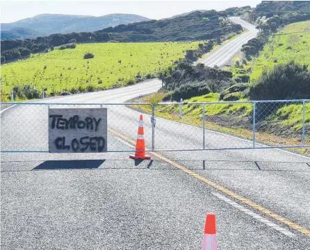  ?? Photo / Matt King ?? State Highway 1 remains closed just south of Cape Reinga with reopening scheduled for this Friday.