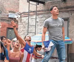  ?? MACALL POLAY ?? Anthony Ramos stars in “In the Heights,” the big-screen adaptation of Lin-Manuel Miranda’s hit Broadway musical.