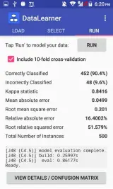  ??  ?? Run the algorithm on your dataset to create and test your model.