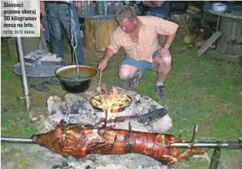  ?? FOTO: OSTE BAKAL ?? Slovenci pojemo skoraj 90 kilogramov mesa na leto.