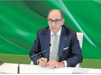  ?? M. G. ?? Ignacio Galán, durante su intervenci­ón en la junta de accionista­s de Iberdrola