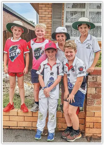  ?? PHOTOS: DUBBO PHOTO NEWS/ MACKENA DENNIS ?? Pictured right: Narromine local boys (back) Albert Anderson, Edward Heckendorf, Henry Redden, Fred Anderson, (front) Flynn Redden and William Heckendorf stopped by Dubbo Photo News’ office after their first day at the coaching camp.