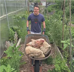  ?? ?? PROVIDED BY INTERFAITH NEIGHBORS
A volunteer works at Kula Urban Farm at Interfaith Neighbors in Asbury Park, N.J. Interfaith Neighbors received a $100,000 grant in 2021.