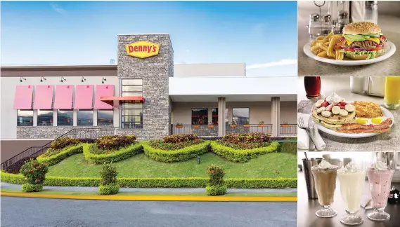  ?? Denny’s se destaca por servir comida americana en un ambiente familiar y cómodo. Cortesía Denny’s Costa Rica/La República ??