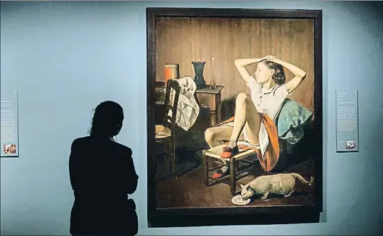  ?? DANI DUCH ?? Thérèse soñando, el famoso lienzo de Balthus que miles de personas quisieron que el Metropolit­an Museum de Nueva York retirase