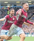  ?? Picture: PA. ?? Villa’s Jack Grealish celebrates his derby winner.