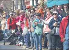  ?? PETE BANNAN - MEDIANEWS GROUP ?? Crowds line the parade route for the 60th Annual Delaware County Veterans Day Parade on State Street in Media.