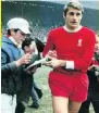  ??  ?? KOP LEGEND: Roger Hunt