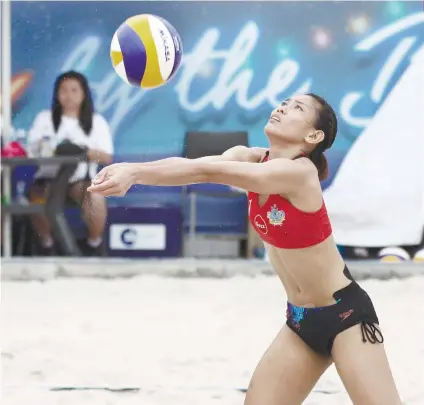  ?? CONTRIBUTE­D FOTO ?? BANTAYANBO­UND. PetroGazz’s Jonah Sabete will be joining 11 other women’s teams in the Beach Volleyball Republic second leg in Bantayan Island this weekend.