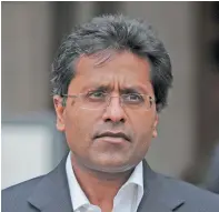  ?? AFP file ?? Lalit Modi feels his resignatio­n will pave the way for the Rajasthan Cricket Associatio­n to get back into the BCCI’s fold. —