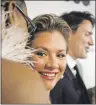  ?? CP PHOTO ?? Sophie Gregoire Trudeau smiles during the Harry Jerome Awards held in Mississaug­a, Ont., on Saturday, April 22. Police have charged a woman in southern Alberta with making online threats against the prime minister’s wife and the Canadian government....