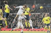  ?? PICTURE: JOHN WALTON/PA. ?? LATE HERO: Kemar Roofe rises the highest to head home a stunning late winner against Blackburn Rovers at Elland Road.