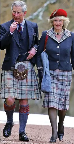  ??  ?? Royal visitors: Duke and Duchess of Rothesay at Balmoral