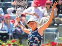  ?? PHOTO: REUTERS ?? Pole on a roll . . . Iga Swiatek, of Poland, celebrates after beating Aryna Sabalenka, of Belarus, in the semifinals of the Italian Open in Rome yesterday. Swiatek won 62, 61.