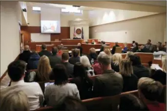  ?? ADAM WESLEY — THE POST-CRESCENT VIA AP ?? Jake Thomas Patterson makes his first appearance on video before Judge James Babler at the Barron County Justice Center in Barron, Wis., Monday.