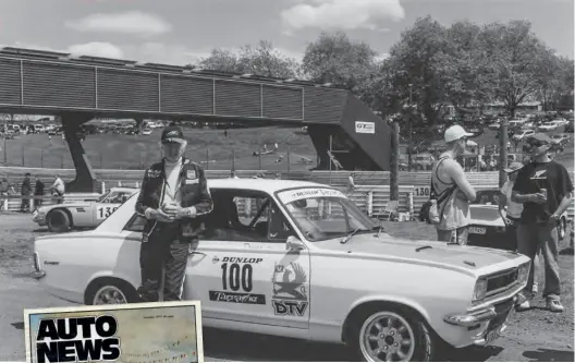  ??  ?? Top: Alan Boyle standing beside Mike John's long-owned HB Viva GT, Pukekohe, 2005