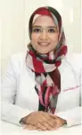  ??  ?? Dr Marwa Mokhtar