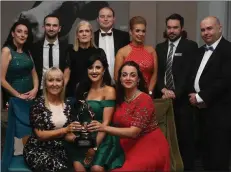  ??  ?? City North Hotel Team at the 2018 Drogheda and District Chamber Business Excellence Awards.