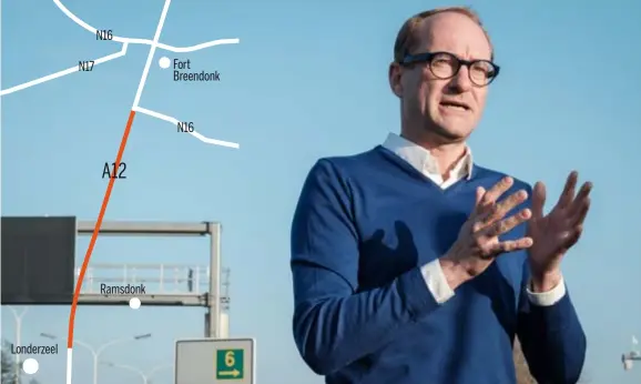  ??  ?? De mobiele trajectcon­trole wordt voor het eerst ingevoerd op de A12 in Willebroek, en zal daarna regelmatig verplaatst worden.