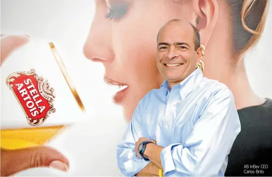  ??  ?? AB InBev CEO Carlos Brito