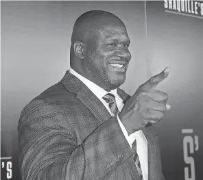  ?? WILLY SANJUAN/ INVISION VIA AP ?? Shaquille O’Neal wants to use his experience of growing up in a law enforcemen­t family to mend fences in some communitie­s.