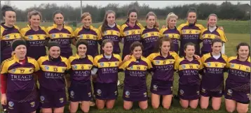  ??  ?? The Wexford squad before Sunday’s heavy loss in Toomebridg­e.