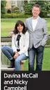  ??  ?? Davina McCall and Nicky Campbell