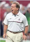  ?? KIRBY LEE, USA TODAY SPORTS ?? Seeking a fifth title in nine years, Nick Saban and Alabama among the favorites.